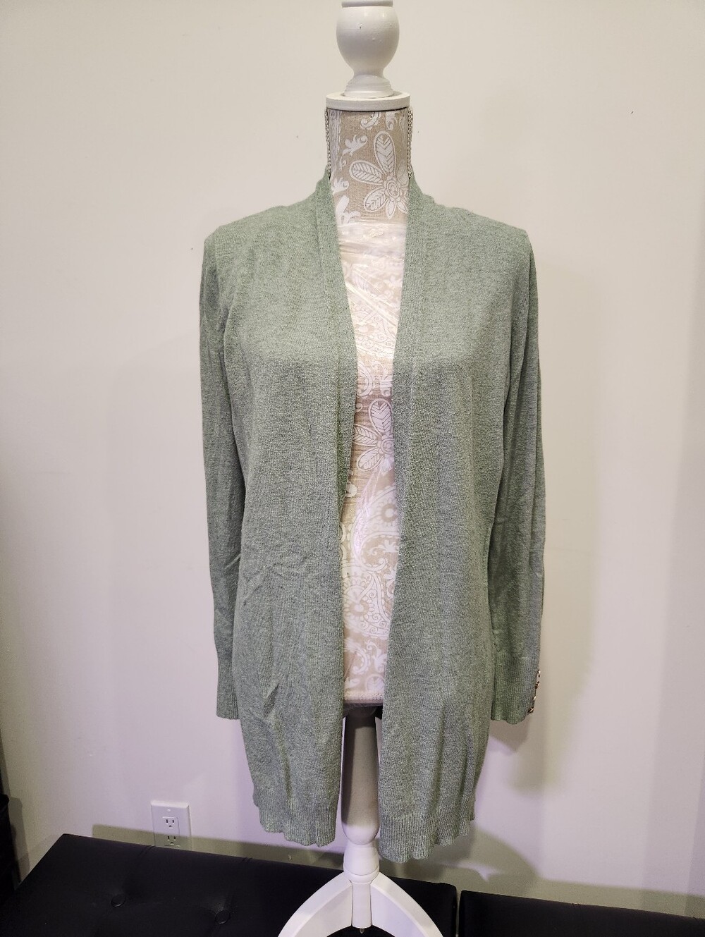 Cyrus Soft Sage Green Knit Sweater